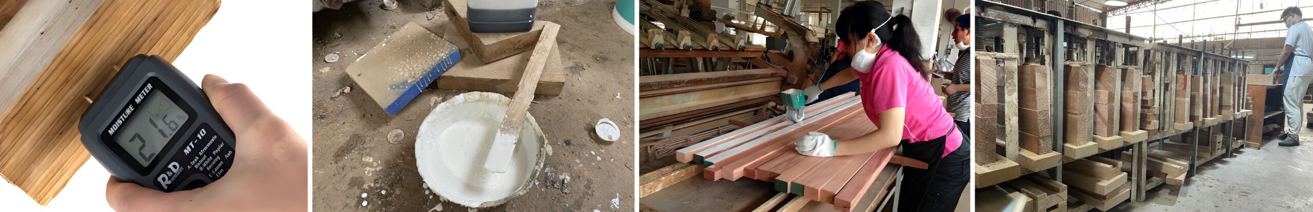 wood splicing adhesive usage process