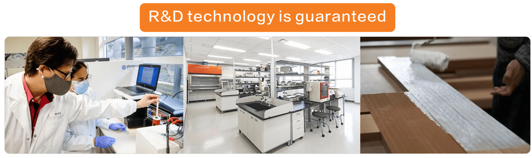 Wood veneer glue laboratory