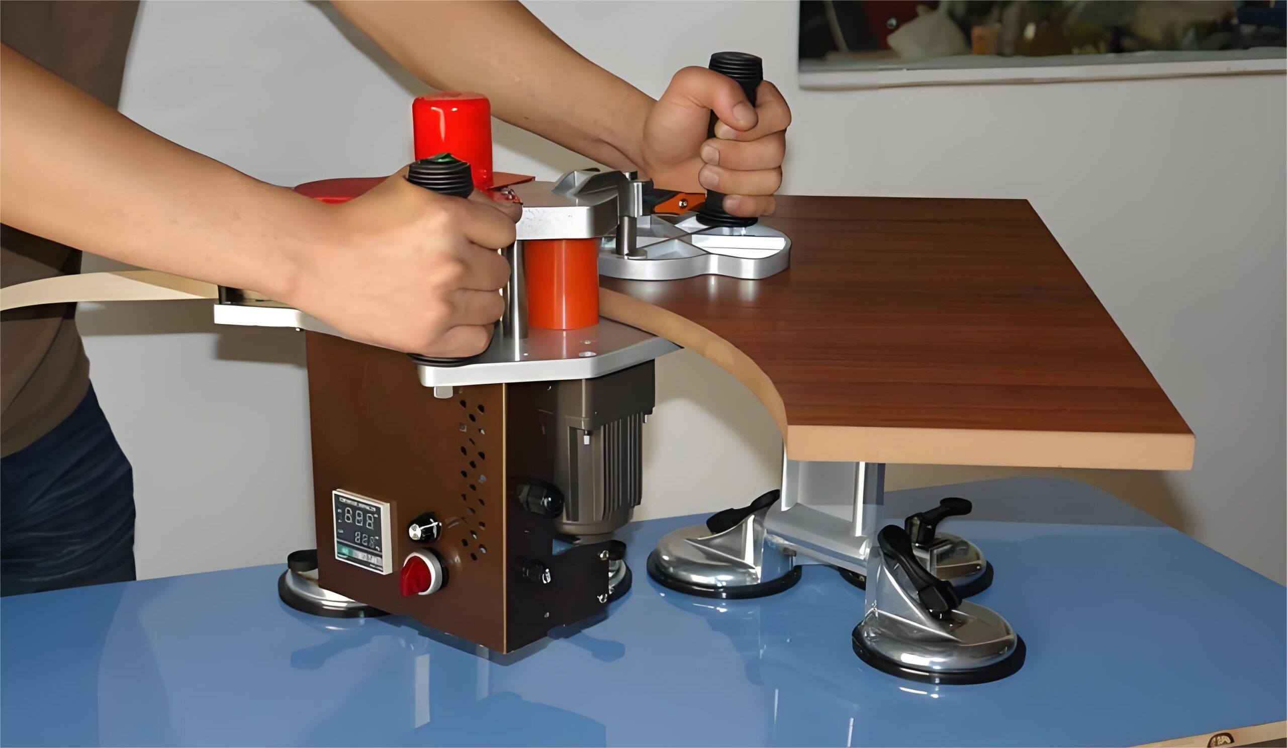 Manual hot melt adhesive edge banding machine Manual hot melt adhesive edge banding machine
