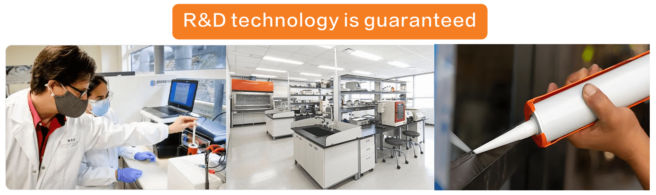 Neutral silicone adhesive laboratory