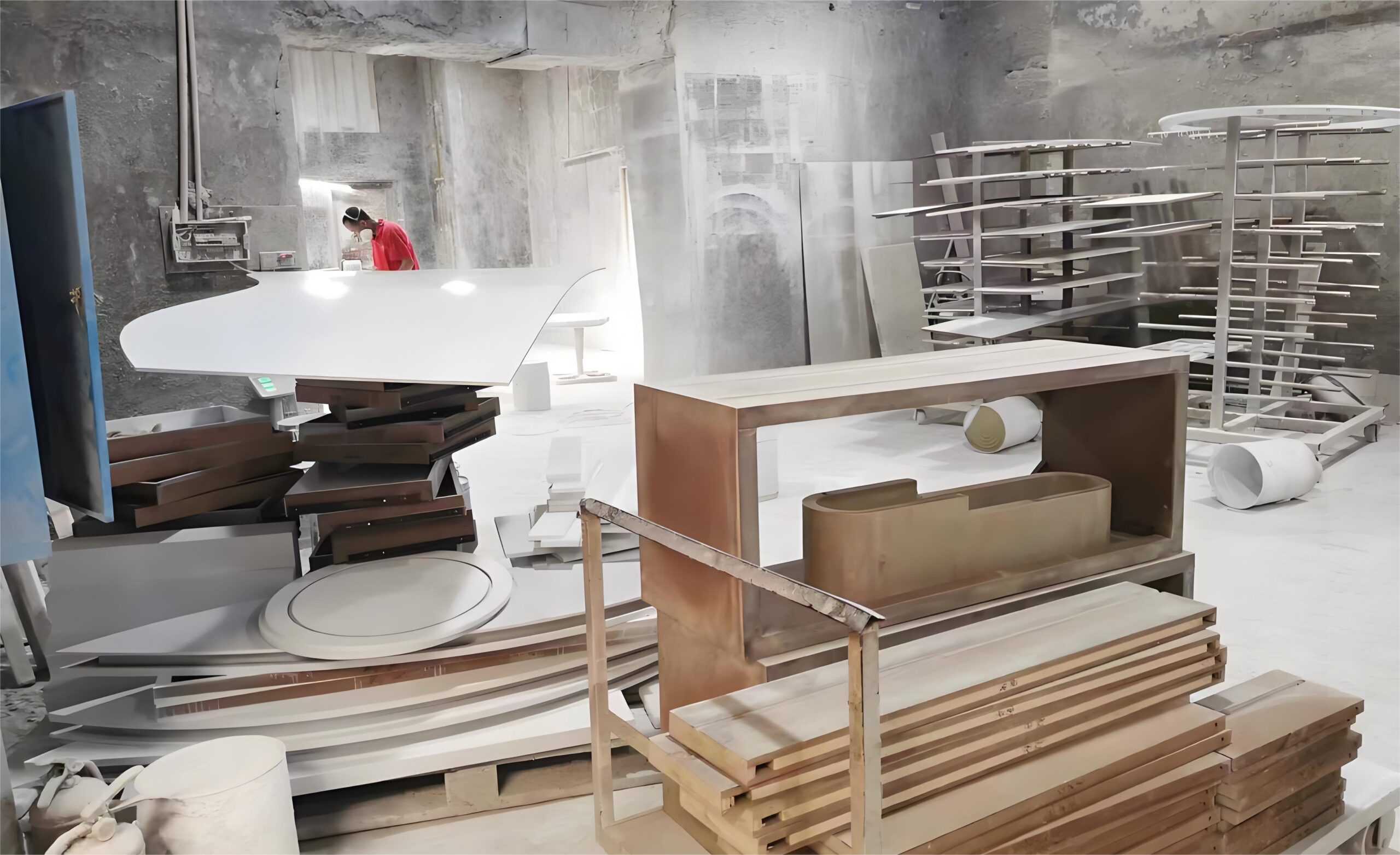 The production workshop is dusty The production workshop is dusty