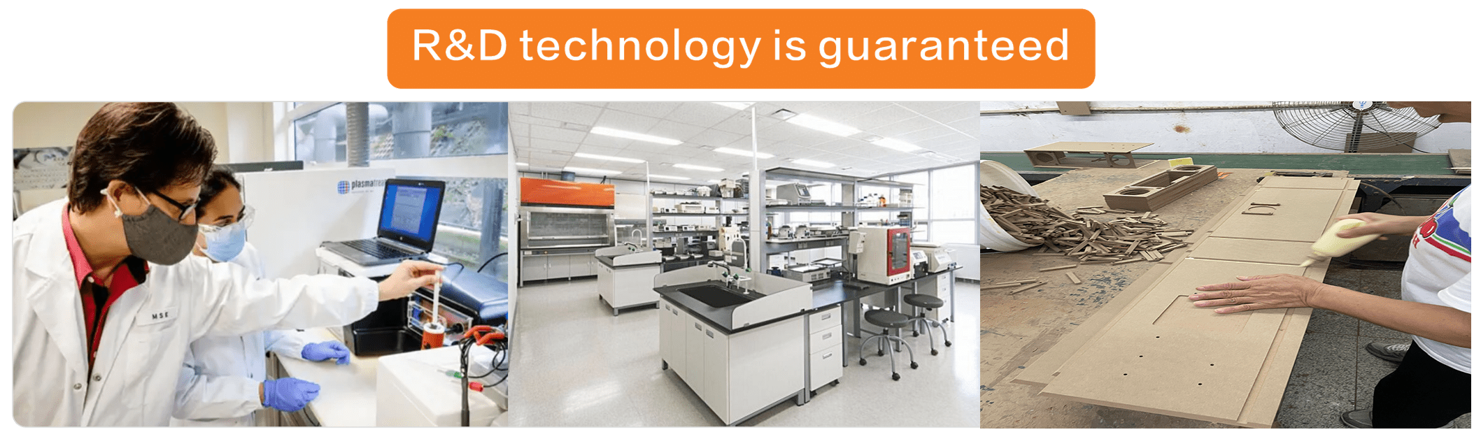 Wood speaker assembly glue laboratory