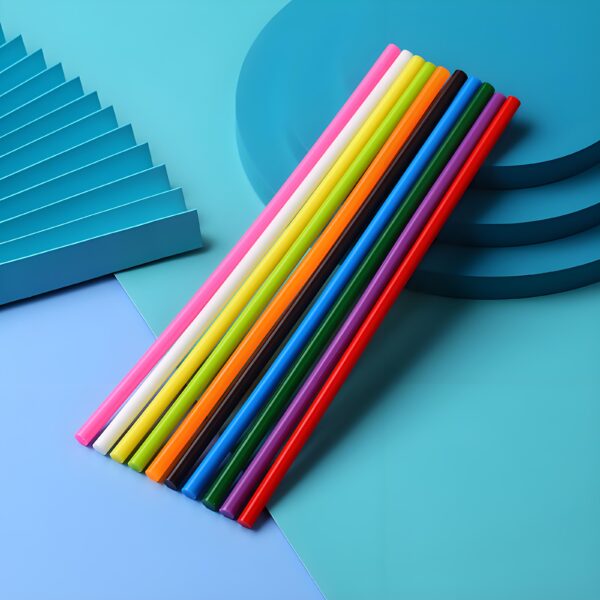 Colored hot melt glue sticks